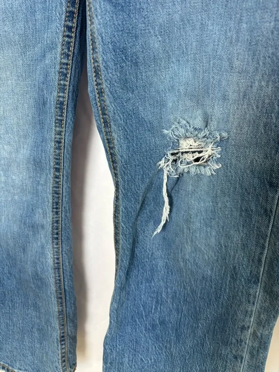 J. Crew Classic High-Rise Flare Crop Leg Jeans in Medium Blue Women’s 27P - Picture 5 of 6